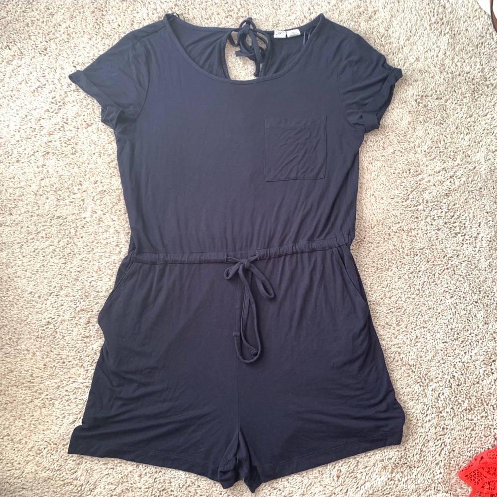 Artisan NY Navy Romper/Beach Cover up